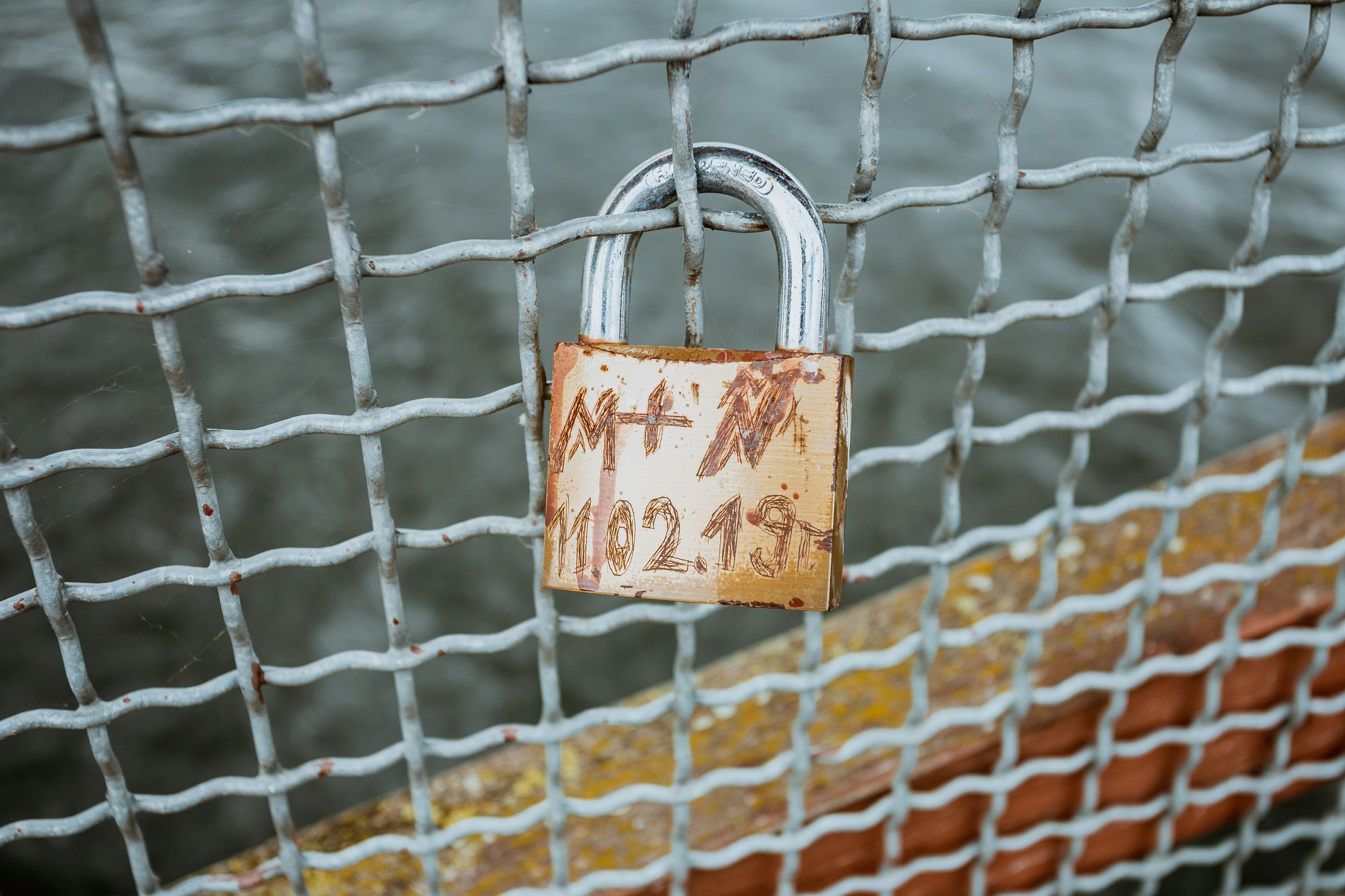 Security background with padlock